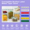 6 Pack P Touch Label Tape Compatible for BrotherTze-231 Tze-131 Tze-431 Tze-531 Tze-631 Tze-731 12mm 0.47 Inch Laminated, for Brother PT-H110 PTH110BP PT-H200BP Label Maker view 2