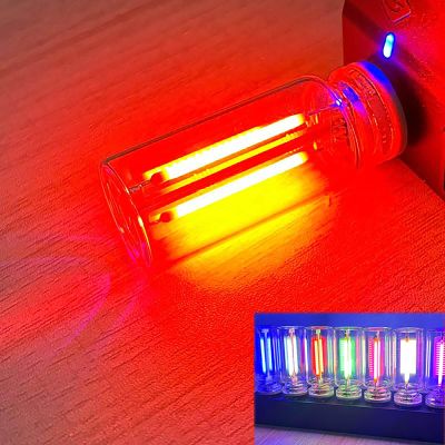 2 PCS Retro Car Lamp, Touch Adjustment Led Mini Light Bulb, 5V USB Adjustable Brightness Level, Non-Glaring Light for Driving Safety, Provides Ambient Lighting for a Nostalgic, Retro Vibe (red)