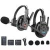 SYNCO XTALK XPro2 Wireless Intercom Headset System with Microphone Communication System Random Master Device,2.4GHz Full Duplex 500 M/1640 FT Real-time Monitoring 24H Working Time Telephone Headsets view 1