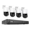 ANNKE 3K PoE Security Camera System, 5-in-1 16CH 12MP NVR, 4X 3K 340Pan 110Tilt PoE Cams with PT Auto-Tracking, 2-Way Audio, Color Night Vision, 2.8mm Lens for Home Surveillance (NO HDD Included)