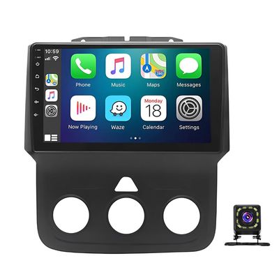 2+32G Double Din Car Stereo Radio Compatible with Dodge Ram 13-19,9 "Touchscreen Car Radio Audio Receiver Android Auto Support Bluetooth,SWC,Camera,GPS Navigation