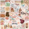 105 Pcs Boho Motivational Stickers, Holographic Vintage Aesthetic Inspirational Boho Jesus Faith Stickers for Christians, God Healing Sticker for Water Bottles Laptops Books view 1