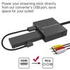 Dingsun 55Pack HDMI to RCA Converter, HDMI to Composite Converter Adapter Compatible for Old TV, Fire Stick, Roku, DVD Players, Xbox, PS3/PS4/PS5 view 2