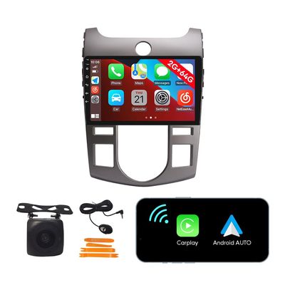[2G 64G] Android Car Stereo FM Radio Carplay Android Auto 9" Touchscreen Headunit Media Player with Backup Camera for Kia Forte 2008 2009 2010 2011 2012 2013 at