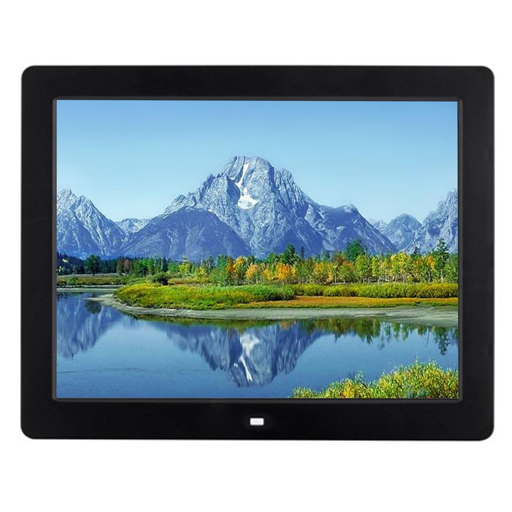 12-inch High-Definition Digital Photo Frame, Ultra-Thin Design, Suitable for Both Commercial and Home Use(Black)
