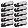 Wholesale/Lot/Bulk - 5,10 Pack Black Metal USB Flash Drives 2.0 Memory Stick Storage Data Thumb Pen Fold U Disk (5 Pack - 8GB) view 1