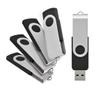 Wholesale/Lot/Bulk - 5,10 Pack Black Metal USB Flash Drives 2.0 Memory Stick Storage Data Thumb Pen Fold U Disk (5 Pack - 8GB) view 3