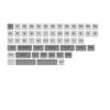 Chocfox-Fans Low Profile PBT Keycaps Set for Kailh Chocolate Switch Mechanical Keyboard,GrayExtra Kit view 1