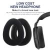 PXC 550 Cooling Gel Ear Pads Replacement Ear Pads Cushions Compatible with Sennheiser PXC 480 PXC 550 PXC 550-II MB 660 UC MB 660 MC Headphones High-Density Memory Foam Earpads Ear Cups Cover (Black) view 3