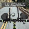 ZIDAOKA Bike GPS Computer Mount,Aero Bar Bike Computer Mount Designed for 22.2mm & 22.4mm Handlebars Work for Garmin,for Wahoo,for Bryton & for Cateye,Sport Camera Integrated Bike Light Bracket view 2