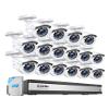ZOSI H.265+ 16CH Security Camera System with AI Human Vehicle Detection, 16CH DVR with 4TB HDD for 7/24 Record, 16 x 1080p CCTV Camera Outdoor Indoor with 80ft Night Vision, 90Wide Angle view 1