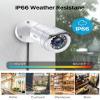 ZOSI H.265+ 16CH Security Camera System with AI Human Vehicle Detection, 16CH DVR with 4TB HDD for 7/24 Record, 16 x 1080p CCTV Camera Outdoor Indoor with 80ft Night Vision, 90Wide Angle view 4