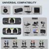 Mxtgifar 3 Port Ethernet Splitter - 1 in 2 Out High Speed 1000Mbps Gigabit Ethernet Splitter with USB Power Cable for Cat5/5e/6/7/8 Cable view 3