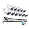 ZOSI H.265+ 1080p 16 Channel Security Camera System, 16CH DVR Recorder with AI Human Vehicle Detect, 12 x 1080p Weatherproof CCTV Bullet Camera Outdoor Indoor 80ft Night Vision, Motion Alerts, 2TB HDD view 1