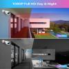 ZOSI H.265+ 1080p 16 Channel Security Camera System, 16CH DVR Recorder with AI Human Vehicle Detect, 12 x 1080p Weatherproof CCTV Bullet Camera Outdoor Indoor 80ft Night Vision, Motion Alerts, 2TB HDD view 2