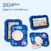 AKNICI Case for VOLENTEX K7Pro/WXUNJA K07W/TOPELOTEK kids707/PRITOM K7/Relndoo T88/ATMPC 7 Inch/Fivahiva 7 Inch/Semeakoko 7 Inch/TUOHAITIME 7 Inch, 360 Rotating Adjustable Kickstand/Handle, Dark Blue view 2