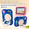 AKNICI Case for VOLENTEX K7Pro/WXUNJA K07W/TOPELOTEK kids707/PRITOM K7/Relndoo T88/ATMPC 7 Inch/Fivahiva 7 Inch/Semeakoko 7 Inch/TUOHAITIME 7 Inch, 360 Rotating Adjustable Kickstand/Handle, Dark Blue view 3