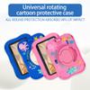 AKNICI Case for VOLENTEX K7Pro/WXUNJA K07W/TOPELOTEK kids707/PRITOM K7/Relndoo T88/ATMPC 7 Inch/Fivahiva 7 Inch/Semeakoko 7 Inch/TUOHAITIME 7 Inch, 360 Rotating Adjustable Kickstand/Handle, Dark Blue view 4