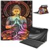 Keyboard Case for Samsung Galaxy Tab A9 Plus/A9+ 5G 11 Inch 2023, Galaxy Tab A9 Plus Case with Keyboard, with S Pen Holder Galaxy Tab A9+ 11" (SM-X210/X216/X218) Keyboard Case, Buddha view 1