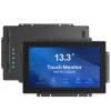 13.3 Inch 1000 Nits High Brightness 10 Points Open Frame Touch Display, Industrial PCAP Touchscreen Monitor, VGA+HDMI+DVI Port - 16:9-1920 x1080 view 1
