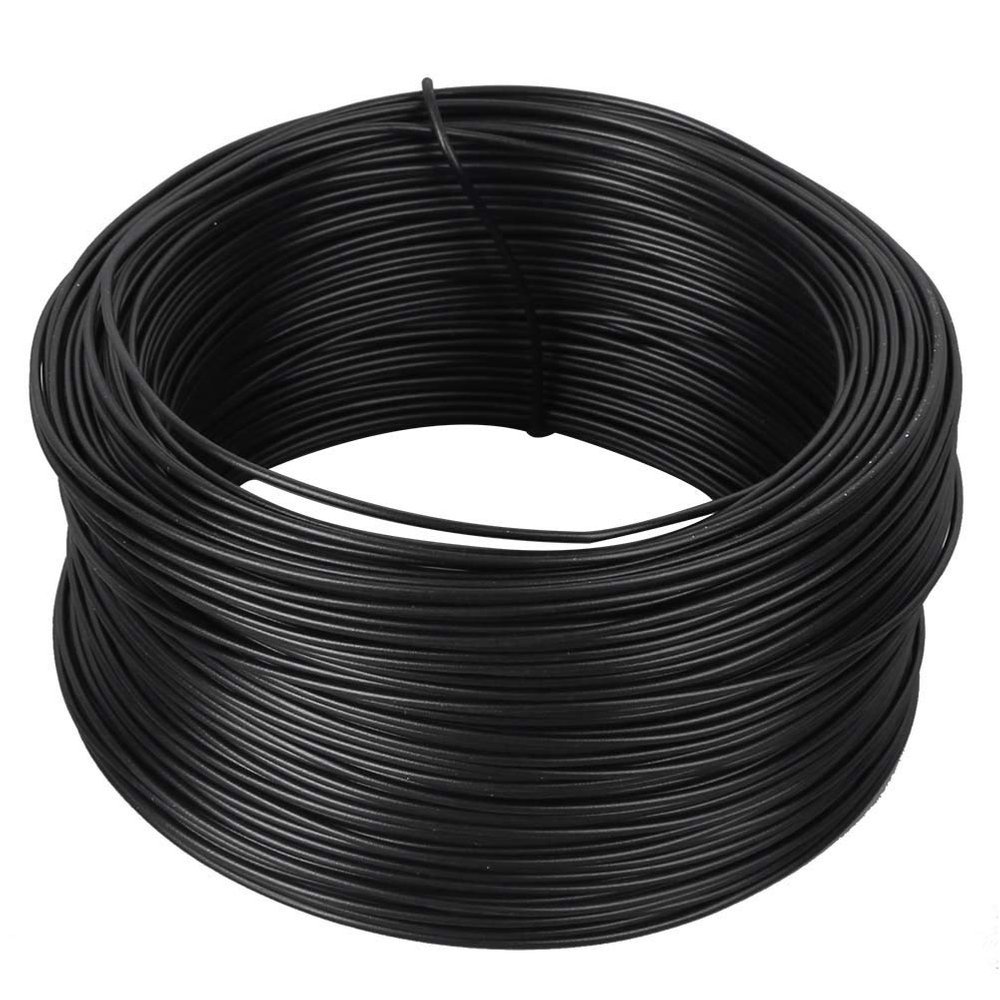 Respicefinem Galvanized Iron Wire Cable Tie 100-Meter Roll 0.55mm Diameter for DIY Projects Gardening Electronics Organization and More Wire Cable Clips Organizer Holders Clamps