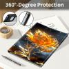 Keyboard Case for Samsung Galaxy Tab A9 Plus/A9+ 5G 11 Inch 2023, Galaxy Tab A9 Plus Case with Keyboard, with S Pen Holder Galaxy Tab A9+ 11" (SM-X210/X216/X218) Keyboard Case, Golden Yellow Rose view 4