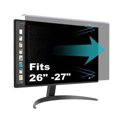 27 Inch Laptop Screen Filter, Computer Monitor, 16:9 Widescreen Filter, Removable Hanging Screen Protector, for 27 Inch or Less Display Desktop Computer