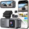 KooBaCar 4K/2.5K Dash Cam Front and Rear, Dual Dash Camera for Cars, Included 64GB Card, Built-in Wi-Fi GPS,Car Camera with 3.20" IPS Screen,UHD Night Vision, Loop Recording, WDR, 24H Parking Monitor view 1