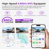 KooBaCar 4K/2.5K Dash Cam Front and Rear, Dual Dash Camera for Cars, Included 64GB Card, Built-in Wi-Fi GPS,Car Camera with 3.20" IPS Screen,UHD Night Vision, Loop Recording, WDR, 24H Parking Monitor view 4