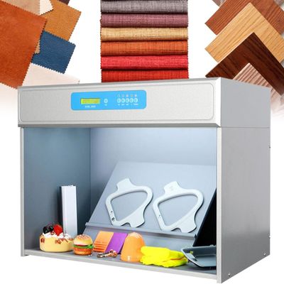 Color Assessment Cabinet, Color Matching Box with 7pcs Light Sources, LED Light Box Color Matching Cabinet,Color Assessment Box for Printed Materials,with 45 Viewing Table