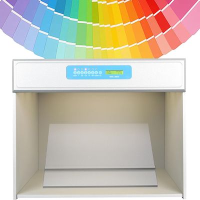 Color Assessment Box-Color Matching Light Box with 7 Light(D65/TL84/F/A/UV/CWF/TL83),Color Assessment Cabinet for Printed Materials,Color Matching LED Light Box with 45 Viewing Table