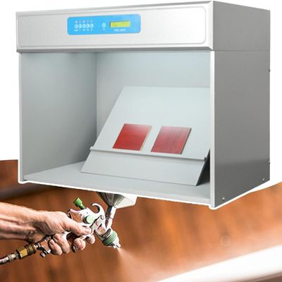 LPLYAA LED Light Box Color Matching Cabinet,Leather/Fabric Color Assessment Box,Lab Color Matching Light Box with 7pcs Light Sources,Color Assessment Cabinet for Textile Printing & Dyeing Materials