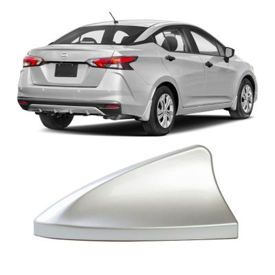 Ramble- for Nissan (Versa Sedan 2012-2019) | N17,Antenna Shark Fin,Car Roof Aerials Replacement, Accessories (Advanced Style,Silver)
