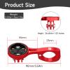 Garmin Bike GPS Computer Mount,Aero Bars Mount Designed for 22.2mm & 22.4mm Handlebars,Bicycle Bracket Work for Wahoo,for Bryton,for Cateye & for Gopro,Bicycle Light Bracket for Sport Camera view 3