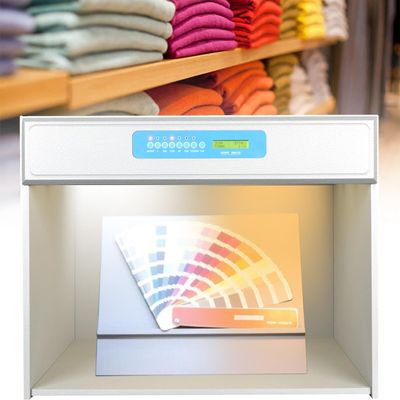 LPLYAA Color Matching Light Box for Textile Printing &Dyeing,Color Evaluation Box with 7 Light Sources/45 Viewing Table - Professional LED Color Assessment Cabinet for Leather&Fabric