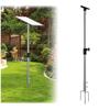 Starlink Gen 3 Pole Mount Kit  Heavy Duty 4.6ft Adjustable Ground Stand with 3-Prong Stabilizer  Stainless Steel Starlink Mount for High Winds  360 Rotating Satellite Dish Holder & Pipe Adapter view 1