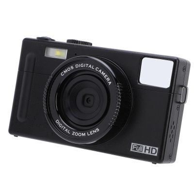 1080P Digital Camera for Photography, Autofocus 48MP 16X Digital Zoom with 3 inch Screen, Vlogging Video Students Compact Cameras with Battery