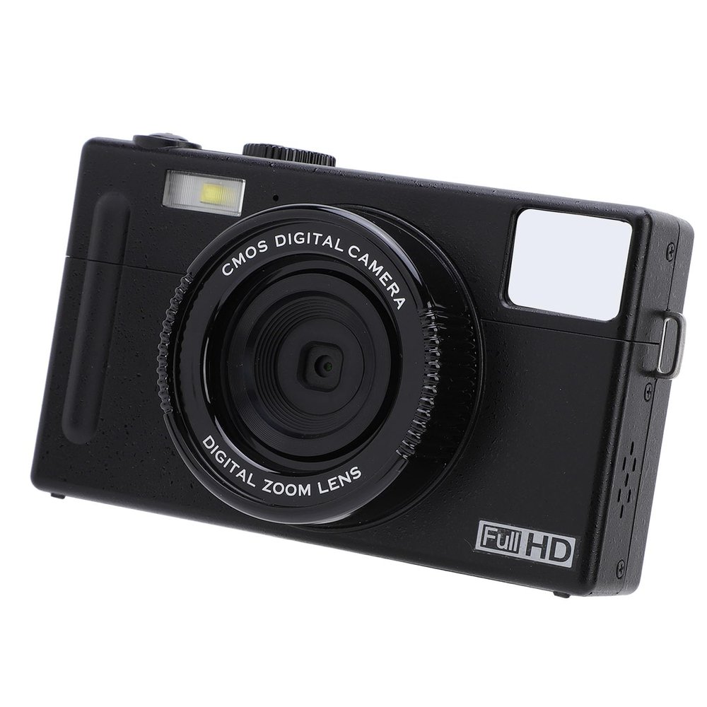 1080P Digital Camera for Photography, Autofocus 48MP 16X Digital Zoom with 3 inch Screen, Vlogging Video Students Compact Cameras with Battery