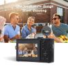 1080P Digital Camera for Photography, Autofocus 48MP 16X Digital Zoom with 3 inch Screen, Vlogging Video Students Compact Cameras with Battery view 2