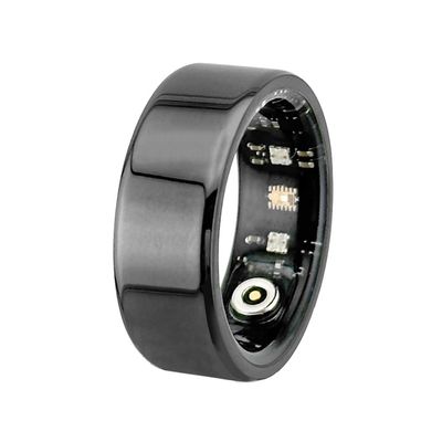 Fitness Tracking Smart Ring with Calorie/Heart Rate/Blood Oxygen/Sleep Monitoring, Ip68 Waterproof, No App Subscription Required(Black,11#)