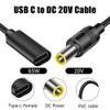 20V USB C to DC7909 Adapter Cable YACSEJAO 65/100W Type C USB Female Input to DC 7.9 x 5.5 mm PD Power Charging Cable for Laptop0.2M view 3