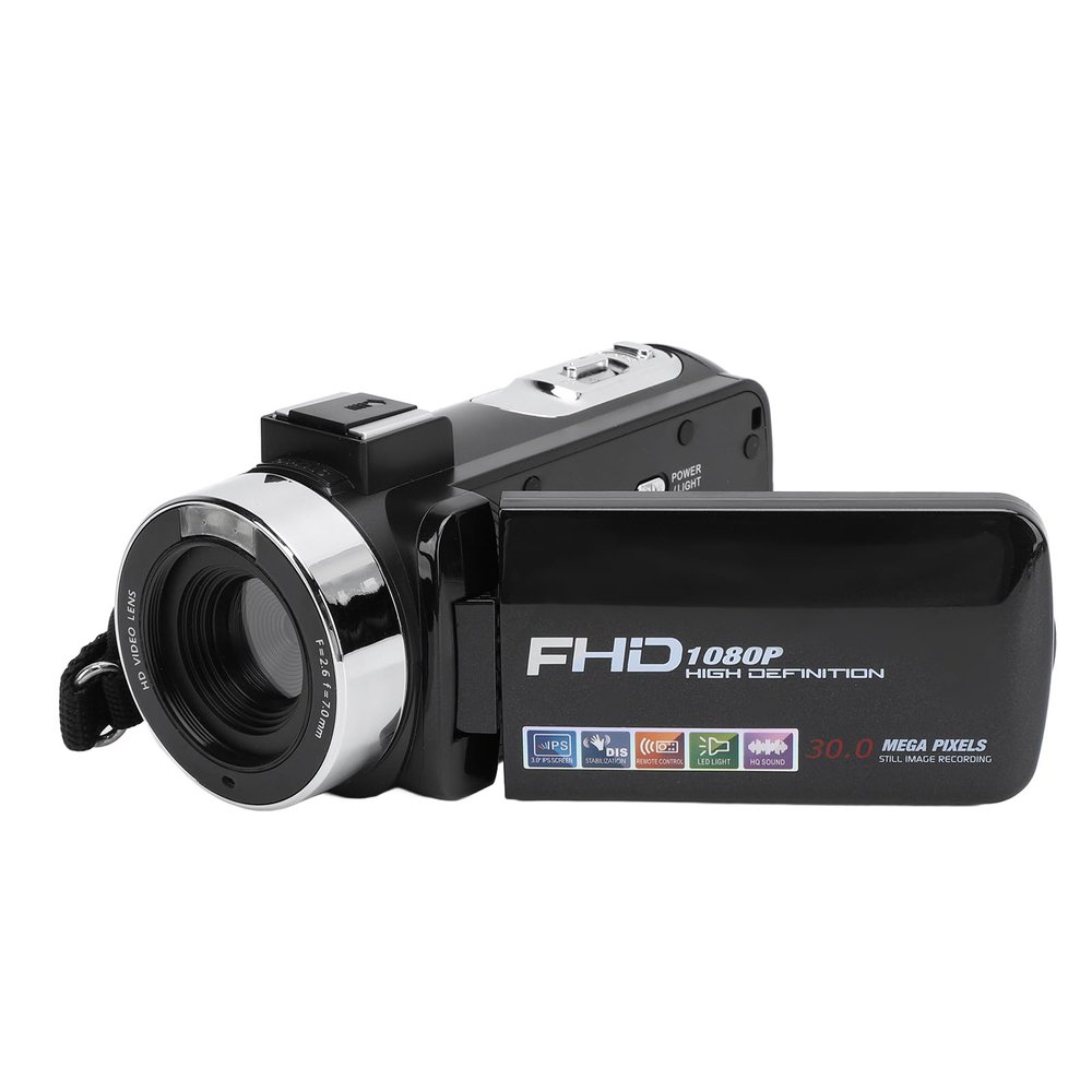 Bewinner 1080P Video Camera Camcorder, 30MP Digital Vlogging Camera, 8X Digital Zoom Camcorder with Fill Light, 1500mAh Battery, 3 inch Rotatable TFT Screen