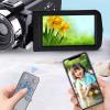Bewinner 1080P Video Camera Camcorder, 30MP Digital Vlogging Camera, 8X Digital Zoom Camcorder with Fill Light, 1500mAh Battery, 3 inch Rotatable TFT Screen view 3