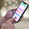 Women's/Men's Activity and Fitness Tracking Ring with Calorie/Heart Rate/Blood Oxygen/Sleep Monitoring Functions Compatible with Android and iOS(Silver,10#) view 3