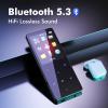64GB MP3 Player with Bluetooth 5.3 Portable Music Player for Kids HiFi Sound Shuffle Single Loop Folder Loop Built-in Speaker Voice Recorder FM Radio Pedometer Supports Up to 128GB TF Card view 3