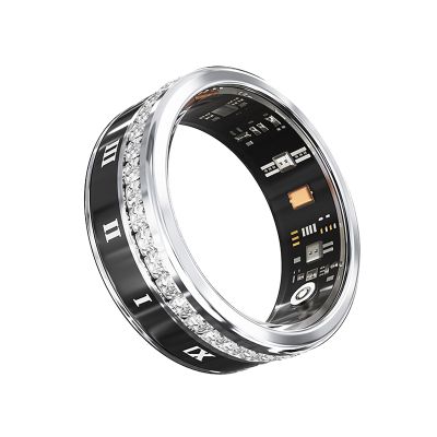 Smart Ring Sleep Health Tracker, and Activity Tracking Ring, No App Subscription Required(Silver,9#)