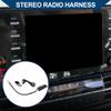 Hihaha Stereo Radio Harness with Microphone Handsfree for Lexus for Toyota RCD-200/300/500 CD Bluetooth AUX Adapter Music Cable Convenient 20cm 1 Set Black view 2