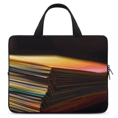 Laptop Carrying Case 13 Inch Stack of Colored Paper Laptop Bag for Men Women Computer Bag Messenger Bag for Work