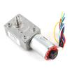 Gear Reduction Box Dc 12V Geared Motor High Worm Gear Reducerwith Encoder Srong Self Locking (30RPM) view 3