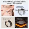 Wearable Smart Ring Healthy, Blood Oximetry, Sleep, Exercise Monitoring and Tracking Ring for iOS and Android(Gold,9#) view 2